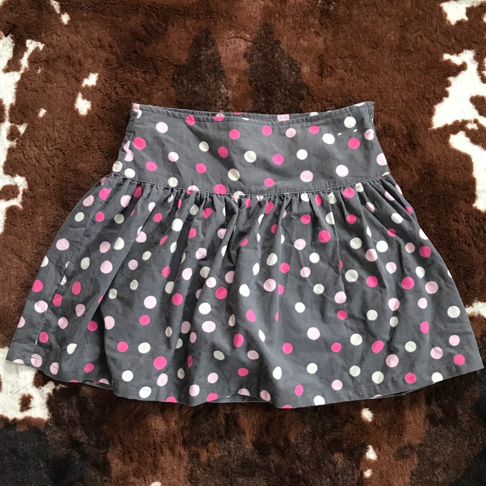 Girls gray, pink and white Gymboree skirt
